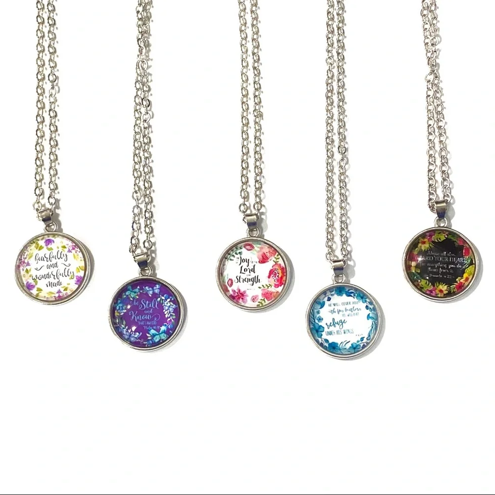 $3/20 Inspirational Scripture Verse Necklace